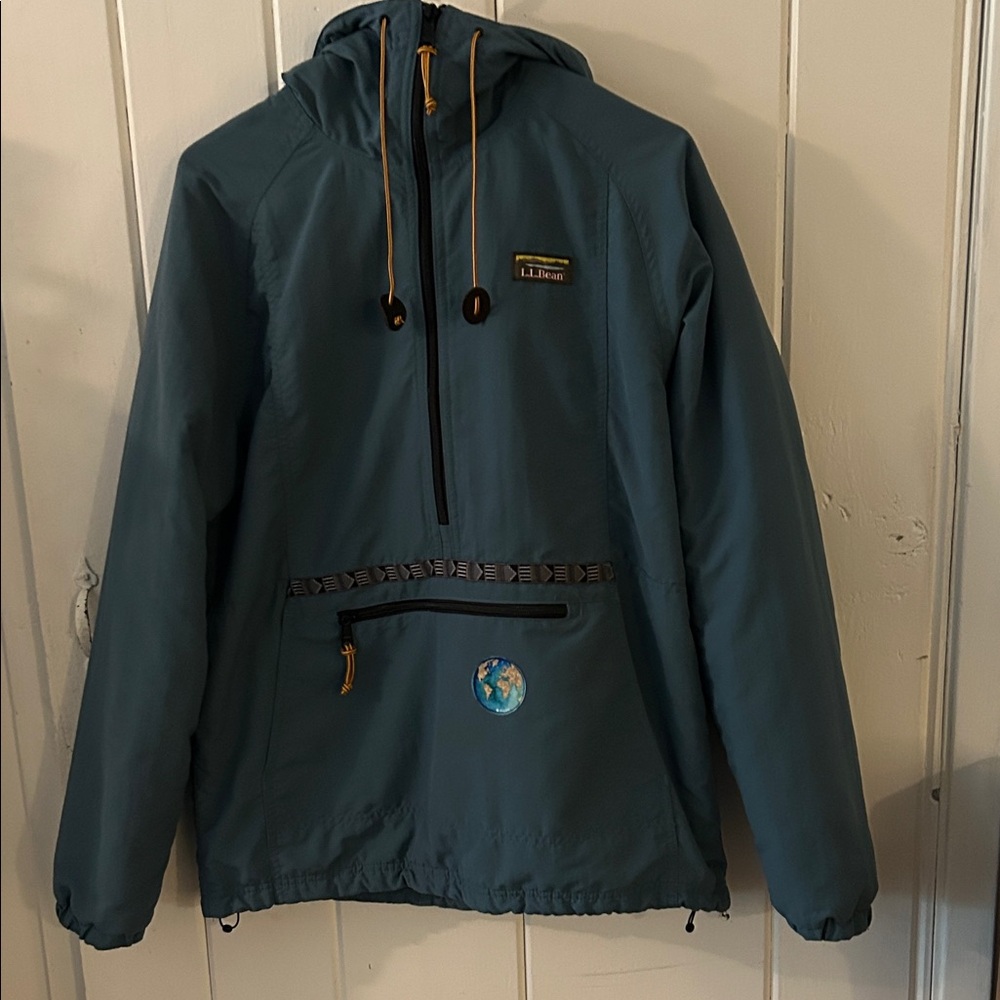 L.L. Bean Men’s Small Teal Hooded Insulated Anorak